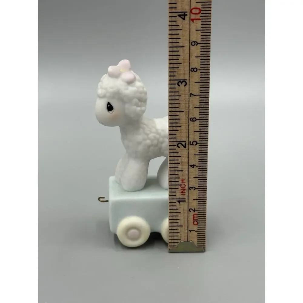 Vtg Precious Moments-Happy Birthday Little Lamb-1 YEAR OLD Birthday Train 15946
